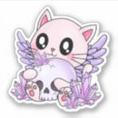 Search for cute white kitten stickers Purple