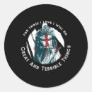Search for templar knight stickers Warrior