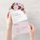 Search for burgundy flowers wedding invitations Botanical