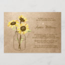 Search for sunflower mason jar bridal shower invitations Burlap