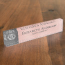 Search for pink name plates Metallic