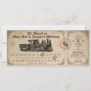Search for vintage travel wedding invitations Ticket