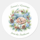 Search for sleeping forest stickers Watercolor
