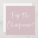 Search for pop the champagne bridal shower invitations Pink