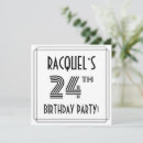 Search for 24th birthday invitations 24 years old