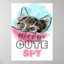 Search for cat watercolor posters For cat lovers