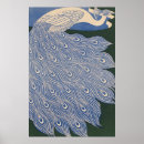 Search for art nouveau peacock posters Blue
