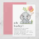 Search for elephant baby girl shower invitations Jungle