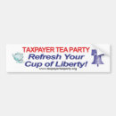 Search for taxpayer bumper stickers Tea