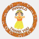 Search for luau thank you stickers Mahalo