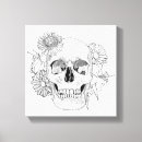 Search for tangled canvas prints Skull