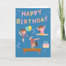 Search for gymnast birthday cards For kids