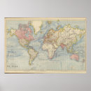 Search for world map posters Blue