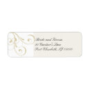 Search for floral swirl return address labels Elegant