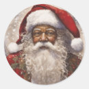 Search for black and white santa claus stickers Red