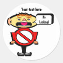 Search for red warning stickers Safety