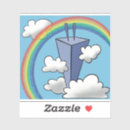 Search for cartoon clouds stickers Rainbow