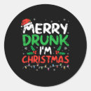 Search for drunk santa stickers Xmas