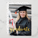 Search for rose gold foil graduation invitations Modern