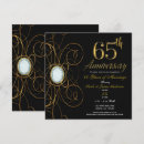 Search for 65th wedding anniversary invitations Vintage