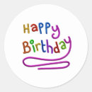 Search for birthday greeting stickers Colourful