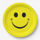 Search for yellow happy face plates Smiling