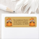 Search for funny owl return address labels Cartoon