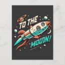 Search for rocket ship postcards Moon