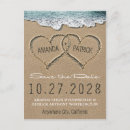 Search for seashore invitations Hearts in the sand