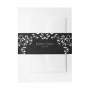 Search for halloween wedding invitation belly bands Black
