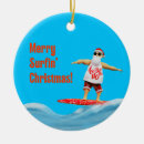 Search for surfing santa christmas tree decorations Waves