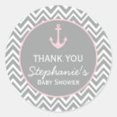 Search for chevron baby shower stickers Pink