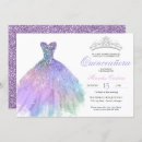 Search for elegant purple ball gowns invitations Tiara