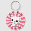Search for white cats key rings Kitten