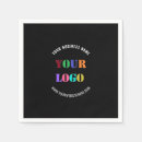 Search for branded napkins Company logo