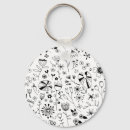 Search for line drawing key rings Black and white