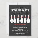Search for bowling pins birthday invitations Boy