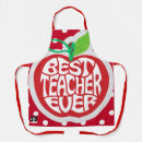 Search for teachers aprons Red