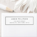 Search for charcoal return address labels Modern