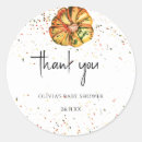 Search for little pumpkin thank you stickers Watercolor
