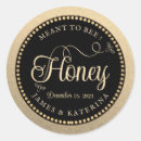 Search for honey wedding stickers Gold
