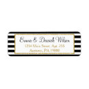 Search for elegant black and gold return address labels Bridal shower