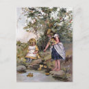 Search for feeding vertical postcards Illustration