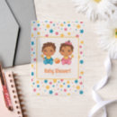 Search for twin stars baby shower invitations Pink and blue