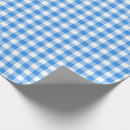 Search for blue and white gingham wrapping paper Rustic