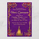 Search for beauty and the beast birthday invitations Gold