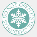 Search for open on christmas stickers Do not open