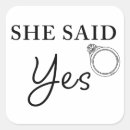 Search for she said yes stickers Proposal