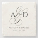 Search for monogram coasters Typography