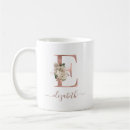 Search for gold letter e mugs Initial